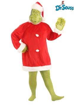 Adult Plus Size Santa Grinch Costume Main UPD2