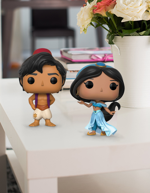 Aladdin and Jasmine Pop Vinyl Figures