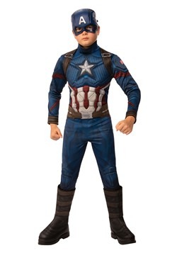 Avengers Endgame Boys Captain America Deluxe Costume