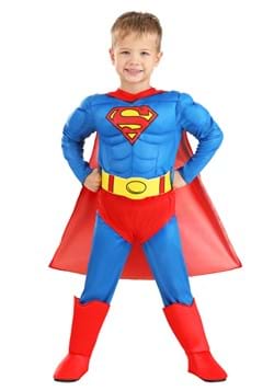 Classic Superman Deluxe Toddler Costume Alt 0