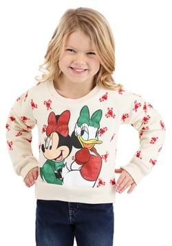 Girls Holiday Glitter Disney and Daisy Sweatshirt