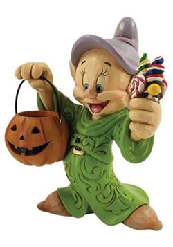 Jim Shore Snow White Dopey Halloween with Pumpkin Statue