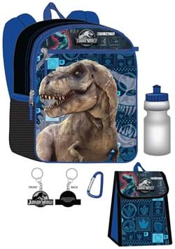Jurassic Park 5 Pc Backpack Set