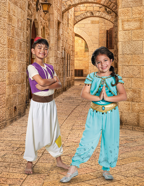 Kid’s Jasmine and Aladdin Costumes