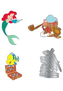 Loungefly Disney Little Mermaid Cave 4 Piece Pin Set