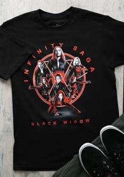 Marvel Saga Black Widow Unisex Black Shirt Update