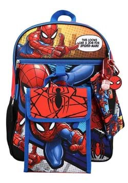 Marvel Spider Man 6 Piece Backpack Set