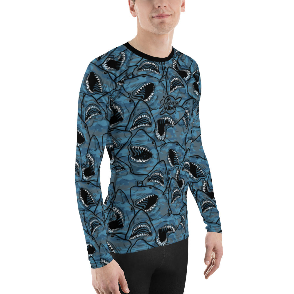 MENS Eco-friendly Shark Camo Rashguard