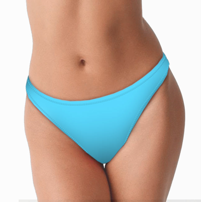 Eco-friendly Bahama Blue Cheeky Bikini Bottoms