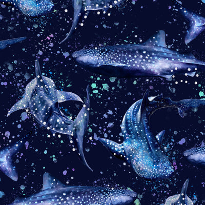 Eco-Friendly Whale Shark Wonderland Contour Leggings