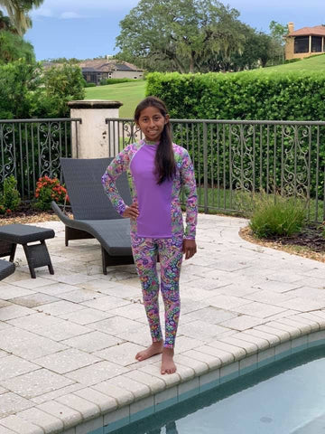 eco-friendly leggings and rashguard