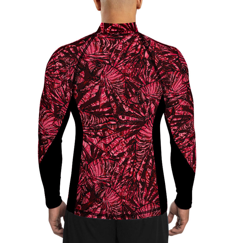 MENS Eco-friendly Lionfish Invasion High Neck Rashguard