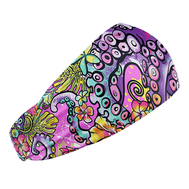 Eco-Friendly Octofloral Splatterparty Scuba Head Band