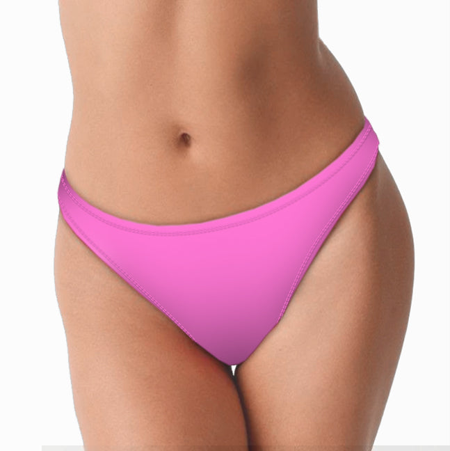 Eco-friendly Sunset Pink Cheeky Bikini Bottoms