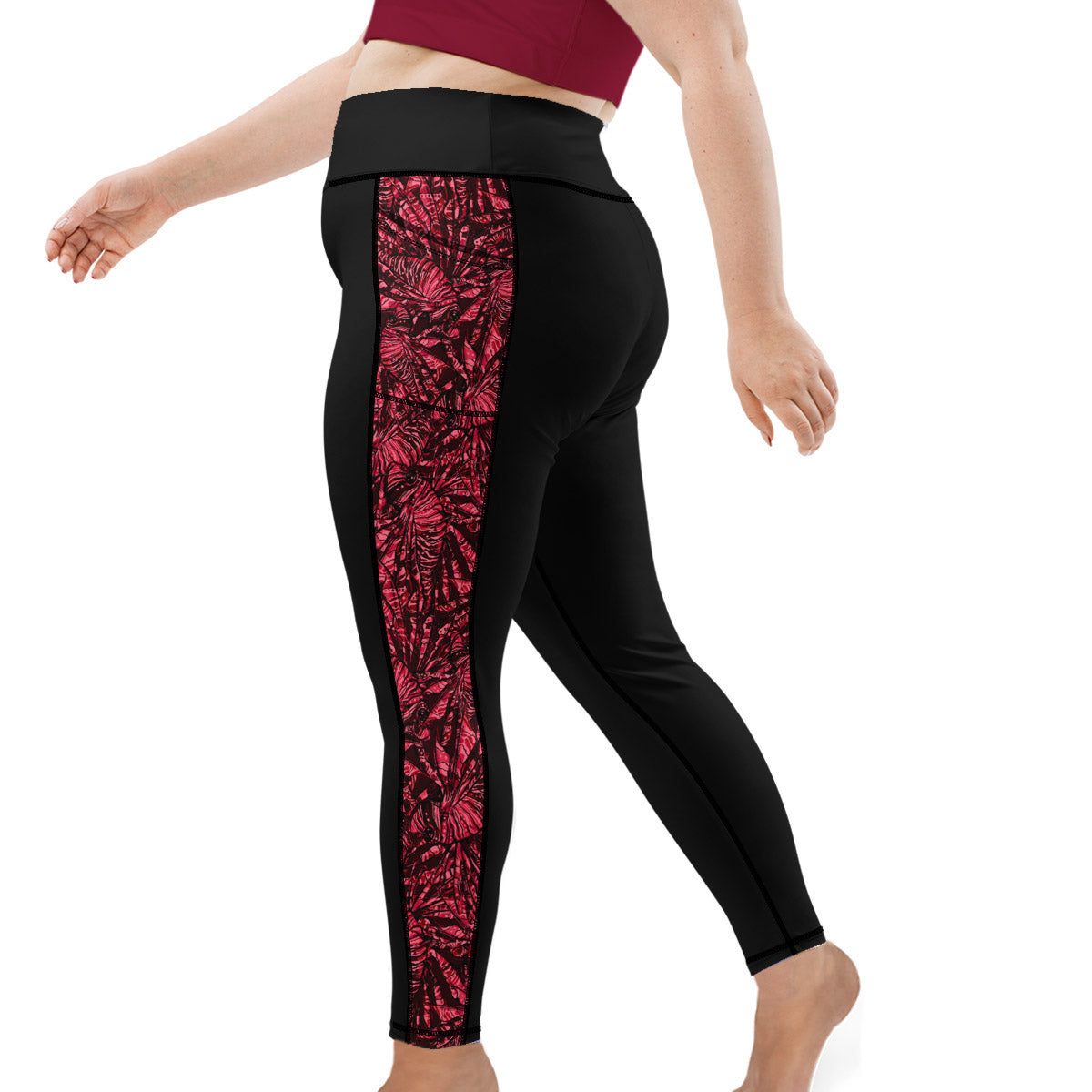 Plus Size Eco-Friendly Lionfish Invasion Contour Leggings