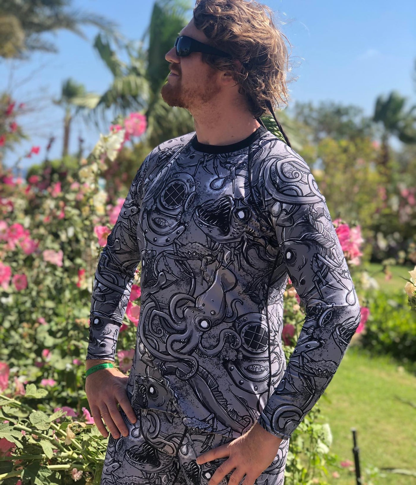 MENS Eco-friendly Deep Sea Rashguard