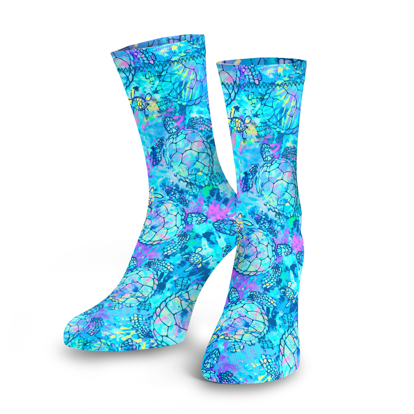 Eco-friendly Turtle Tie Dye Dive Socks