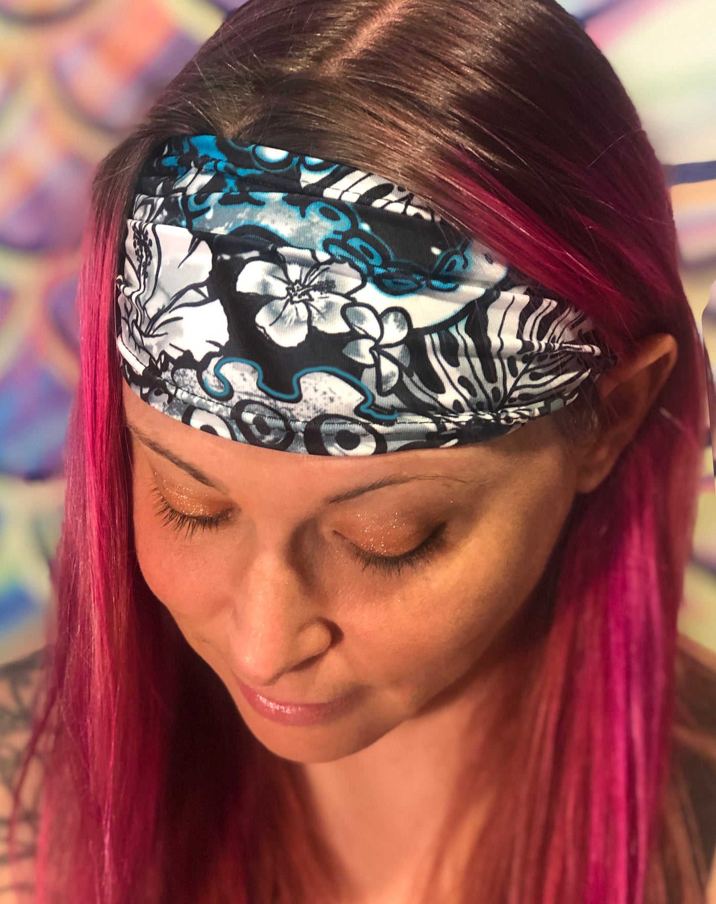 Spacefish Army Blue Octopus Headband 