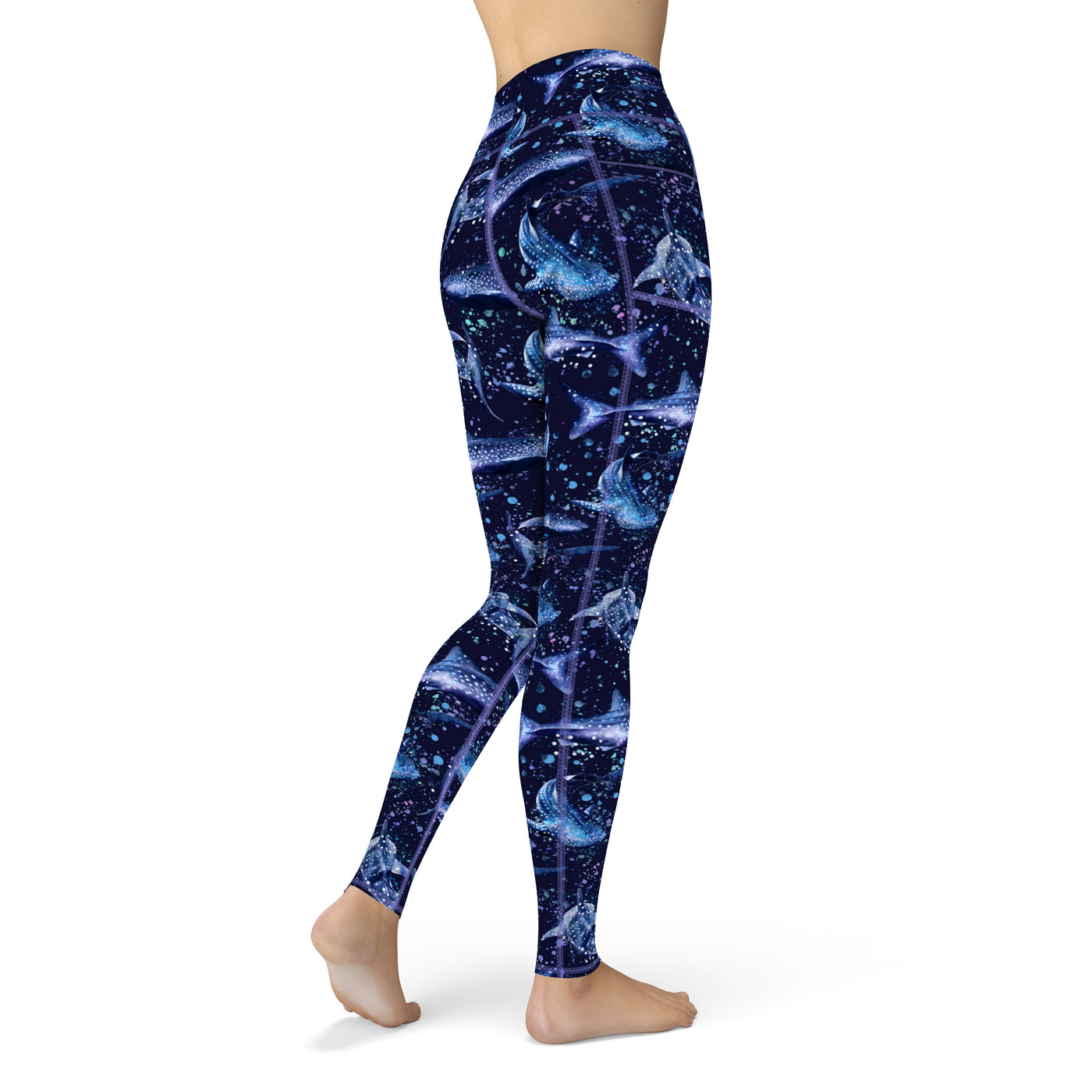 Eco-Friendly Whale Shark Wonderland Contour Leggings