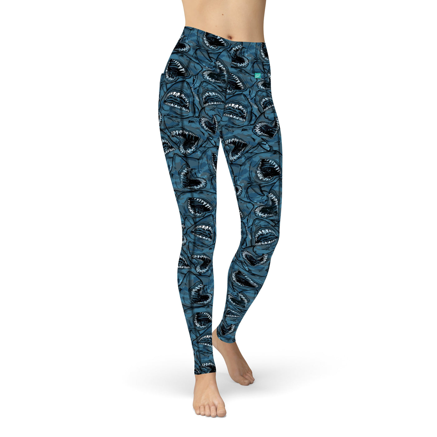 Shark Camo Leggings with Pockets