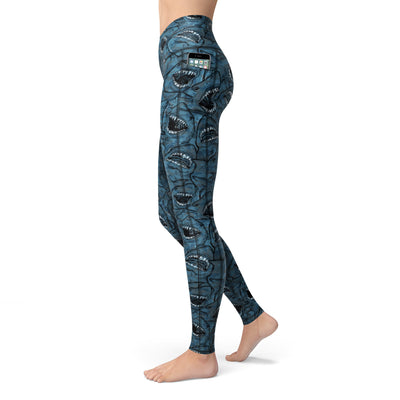 Shark Camo Leggings for Scuba Diving - side