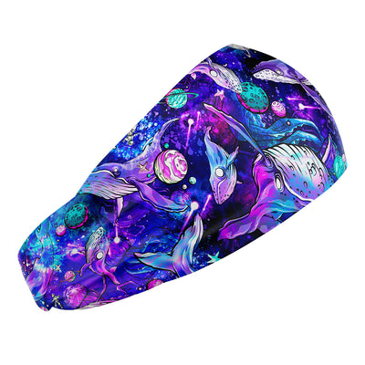 Eco-friendly Cosmic Whale Scuba Head Band