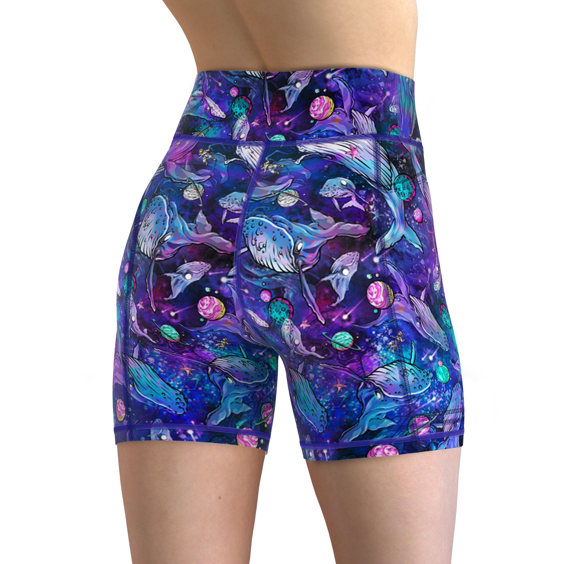 Eco-Friendly Cosmic Whale Shorts