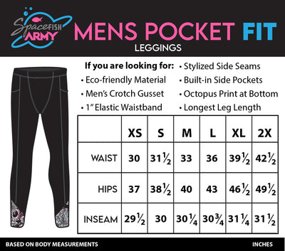 Mens Leggings Size Chart