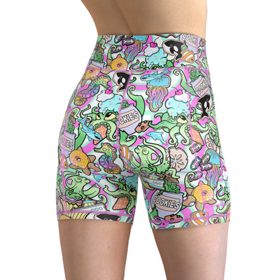 Eco-Friendly Candy Octopus Shorts Back