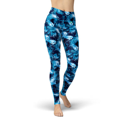 Women's Manta Ray Mayhem Leggings - front