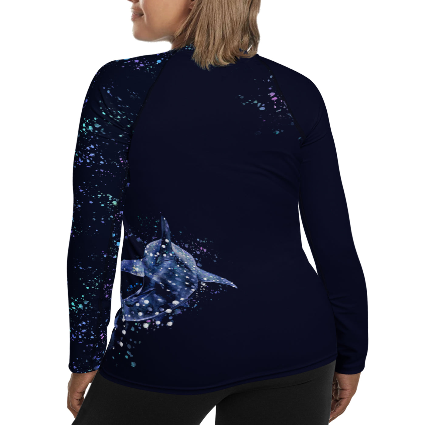 Plus Size Whale Shark Wonderland Rashguard