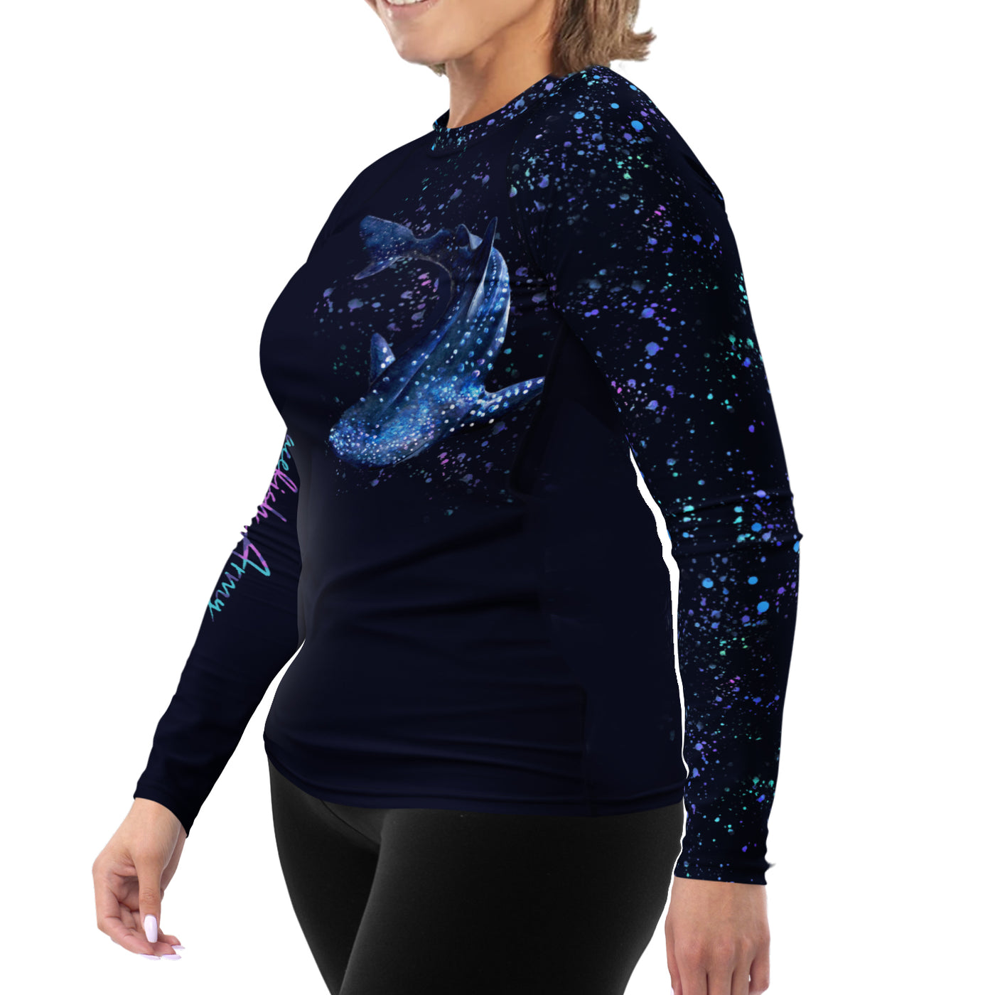 Plus Size Whale Shark Wonderland Rashguard