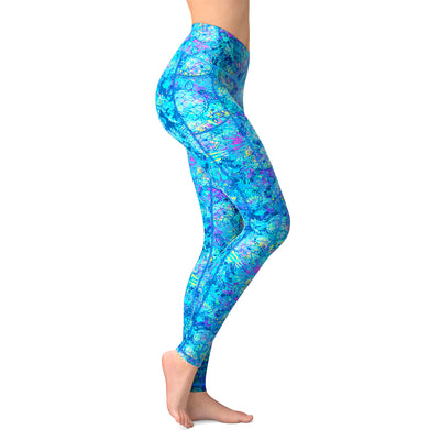 Eco-Friendly Turtle Tie Dye Contour Leggings